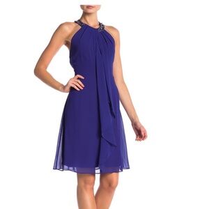 Embellished Halter Dress - SL Fashions